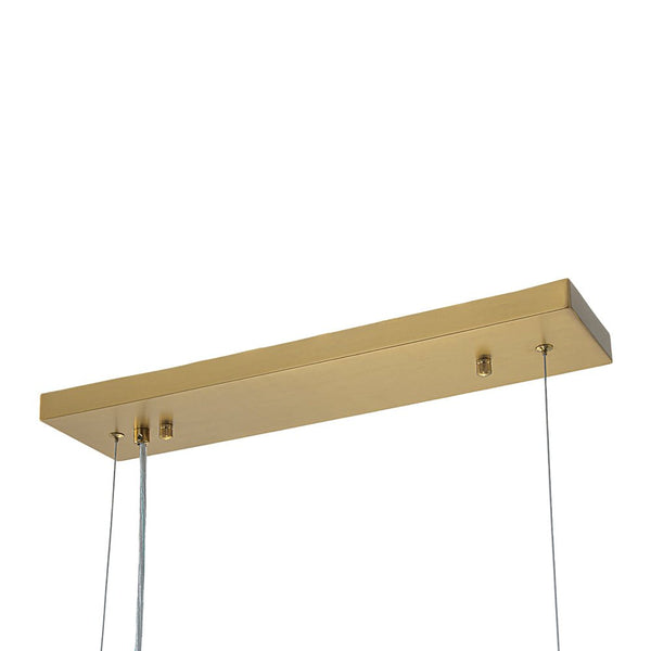 Mid-Century 8-Light Sculptural Glass Island Chandelier