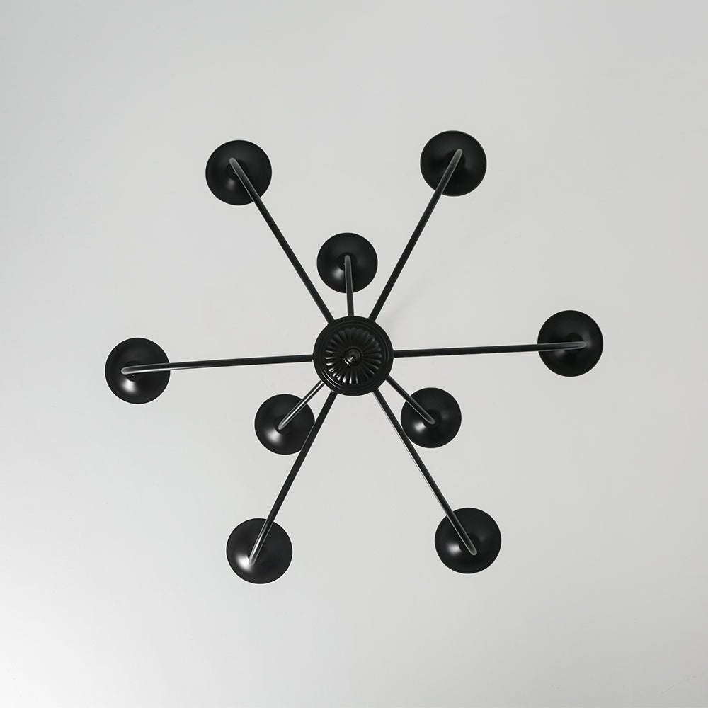 Modern Farmhouse 9-Light Candlestick Tiered Chandelier
