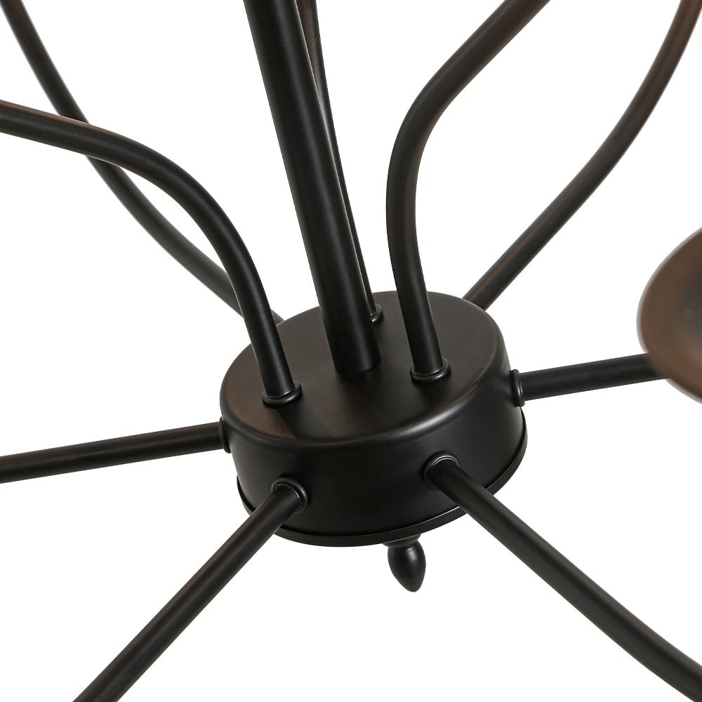 Modern Farmhouse 9-Light Candlestick Tiered Chandelier