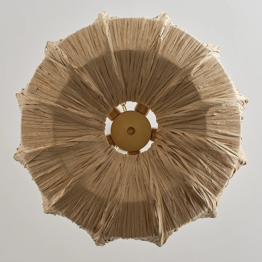 Organic Boho 5-Light Dimmable Bowl Chandelier Wabi-sabi Pendant Light