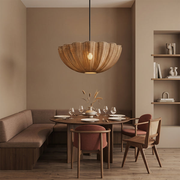 Wabi sabi Pendant Globe Hanging Light for Dining Room & Kitchen