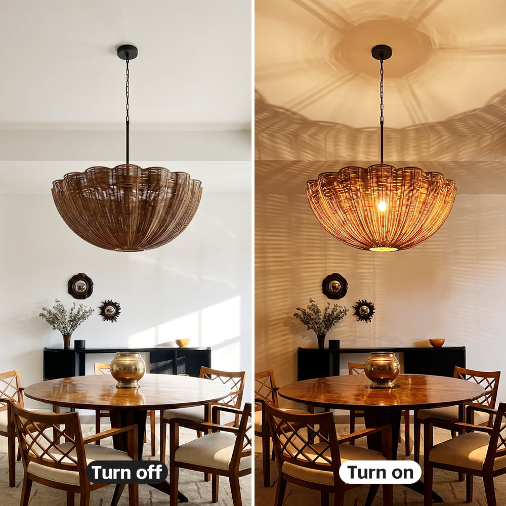 Wabi sabi Pendant Globe Hanging Light for Dining Room & Kitchen