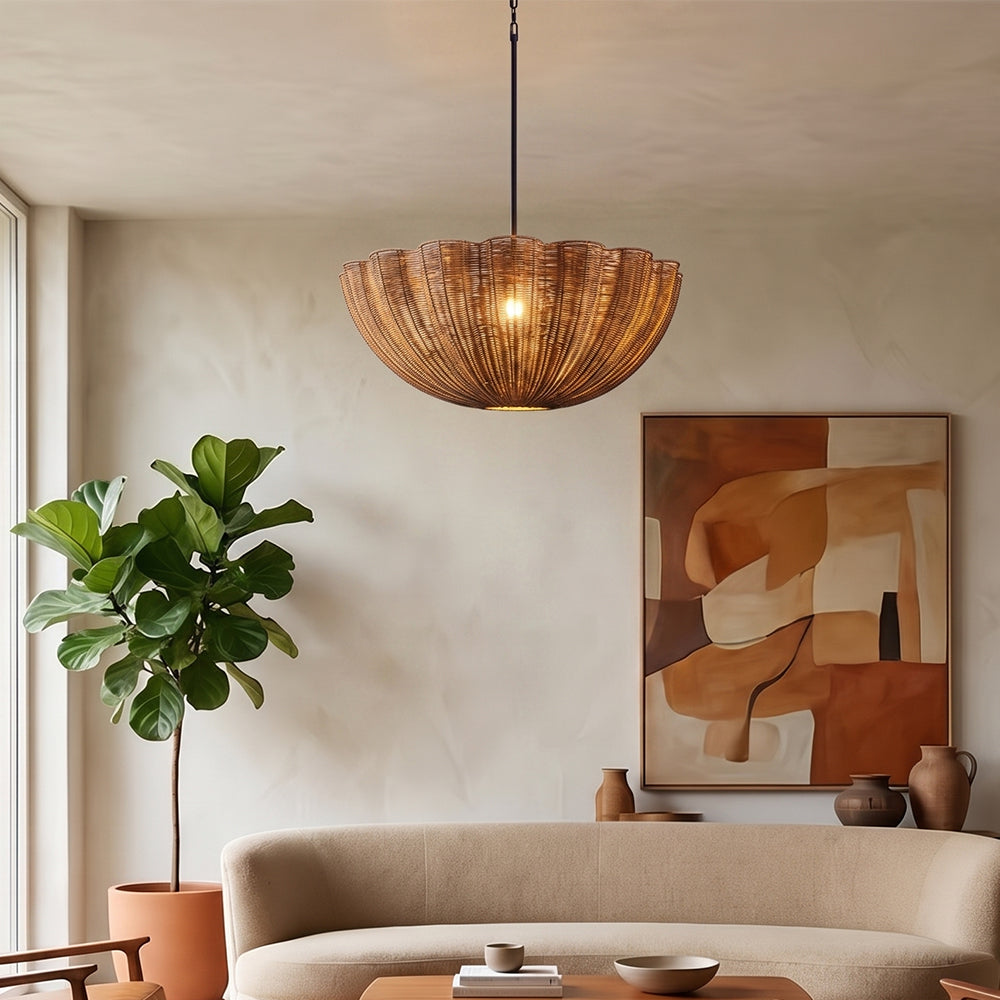 Wabi sabi Pendant Globe Hanging Light for Dining Room & Kitchen