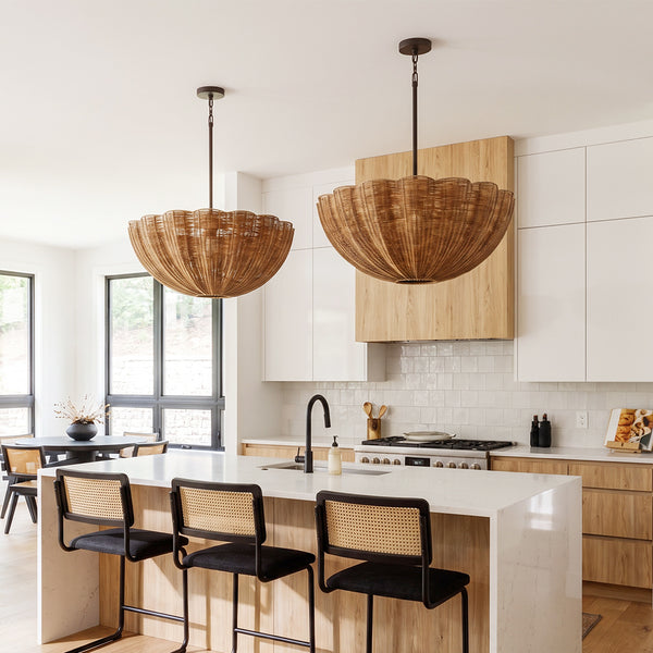 Wabi sabi Pendant Globe Hanging Light for Dining Room & Kitchen