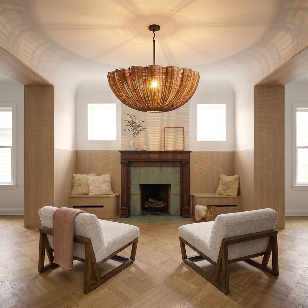 Wabi sabi Pendant Globe Hanging Light for Dining Room & Kitchen