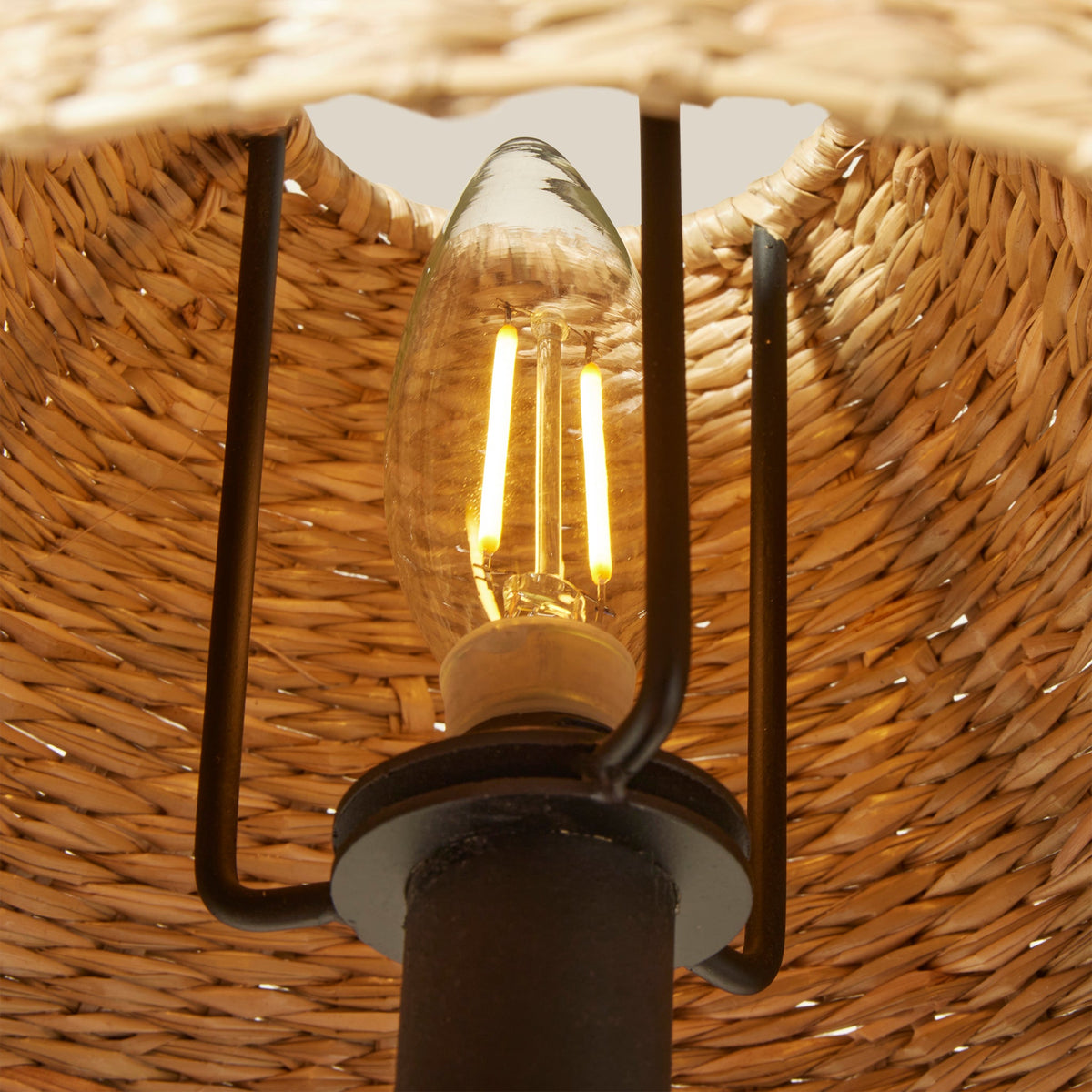 3-Light Grand Coastal Chandelier Seagrass Rattan Pendant Light