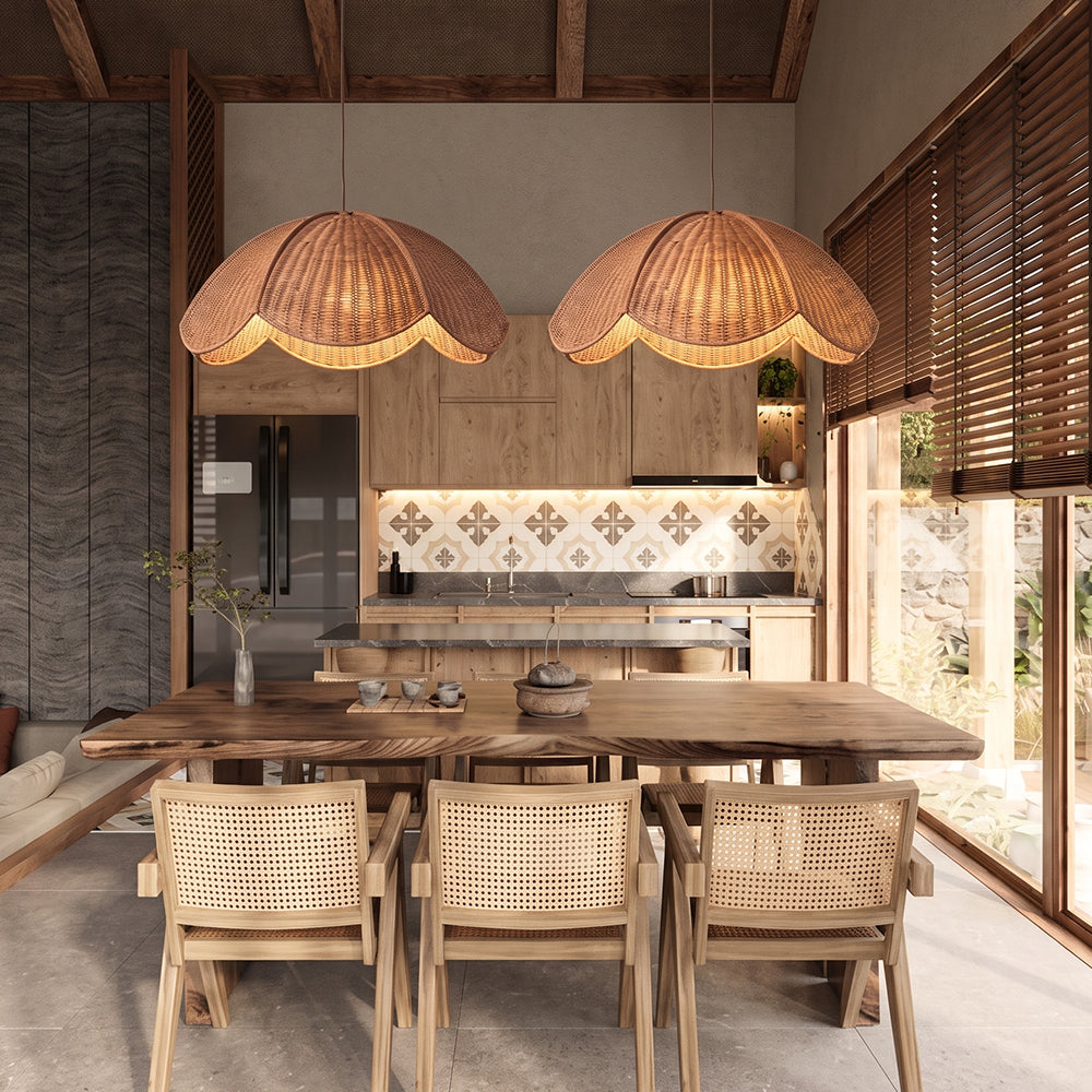 Japanese Wabi-Sabi Style Retro Pendant Light Dining & Bedroom Lamp