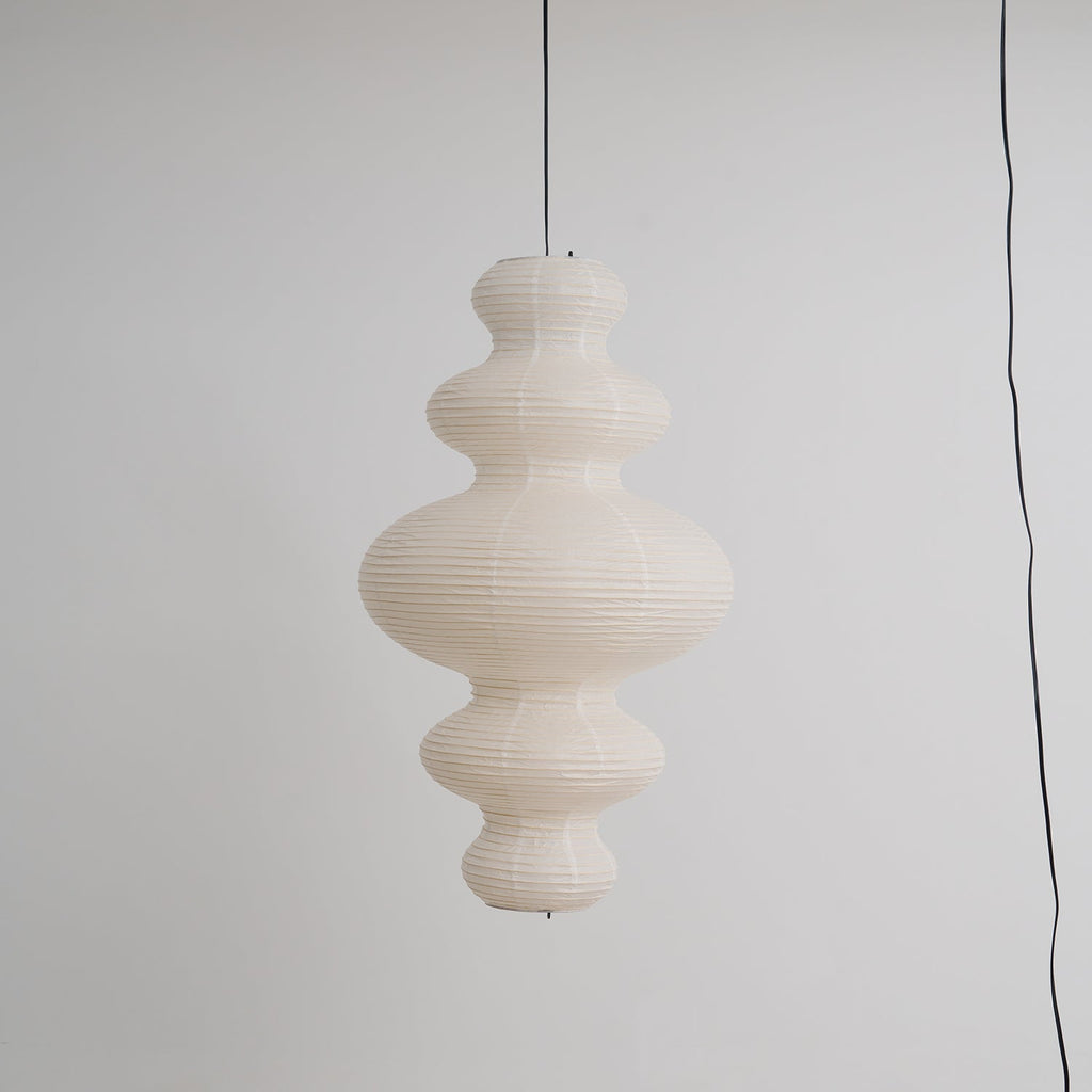 Akari Pendant Lamp Hand-Crafted Rice Paper Plug-In Light
