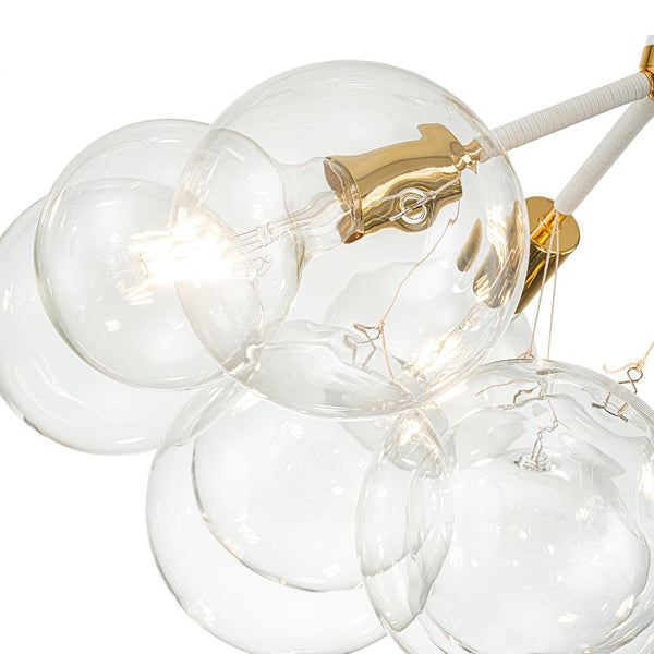 Modern Semi Flush Cluster Bubble Chandelier Low-Ceiling Globe Light