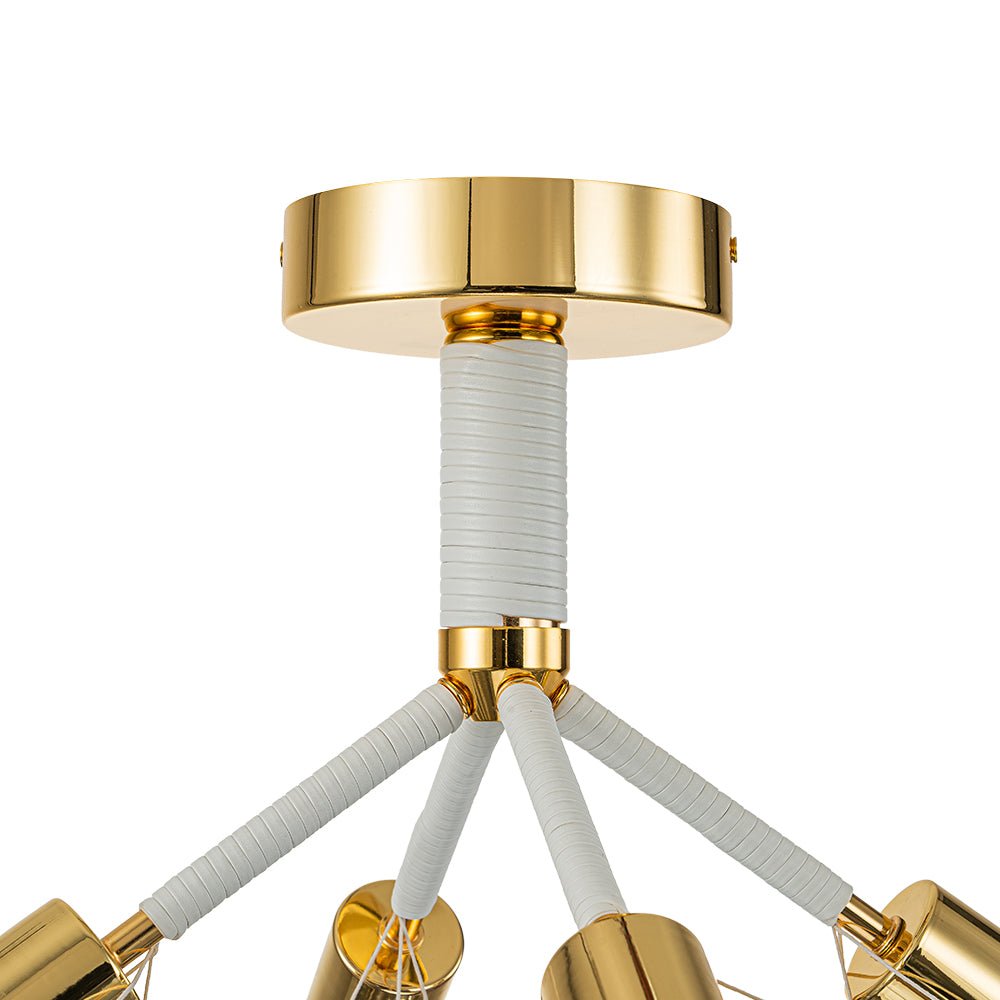 Modern Semi Flush Cluster Bubble Chandelier Low-Ceiling Globe Light