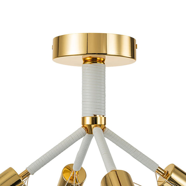 Modern Semi Flush Cluster Bubble Chandelier Low-Ceiling Globe Light