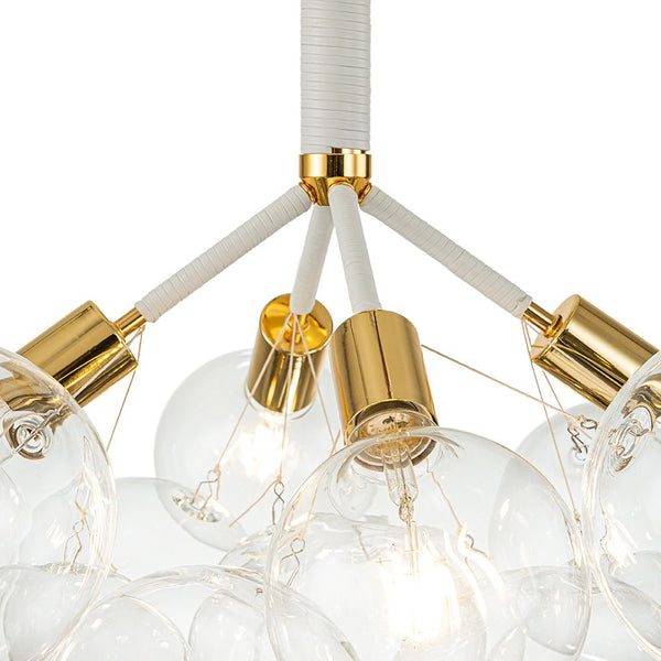 Modern Semi Flush Cluster Bubble Chandelier Low-Ceiling Globe Light