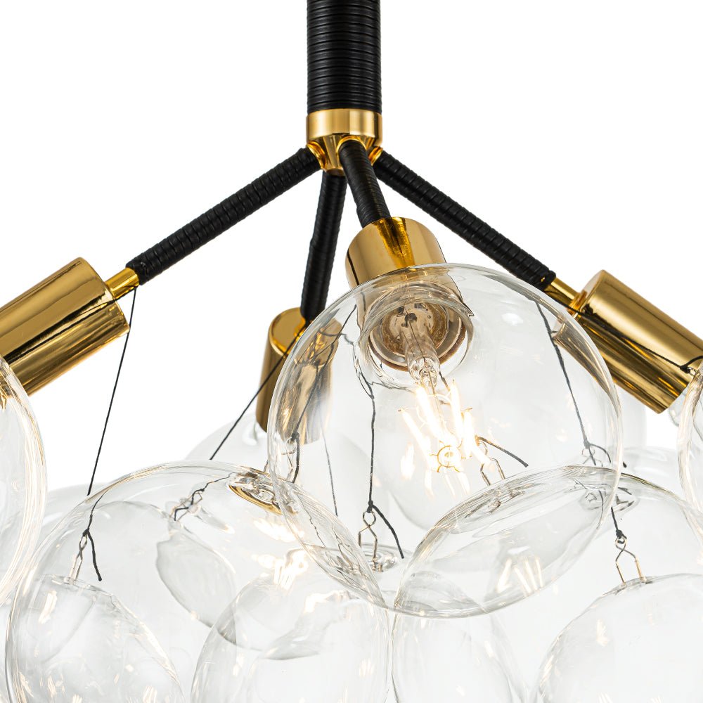 Modern Semi Flush Cluster Bubble Chandelier Low-Ceiling Globe Light