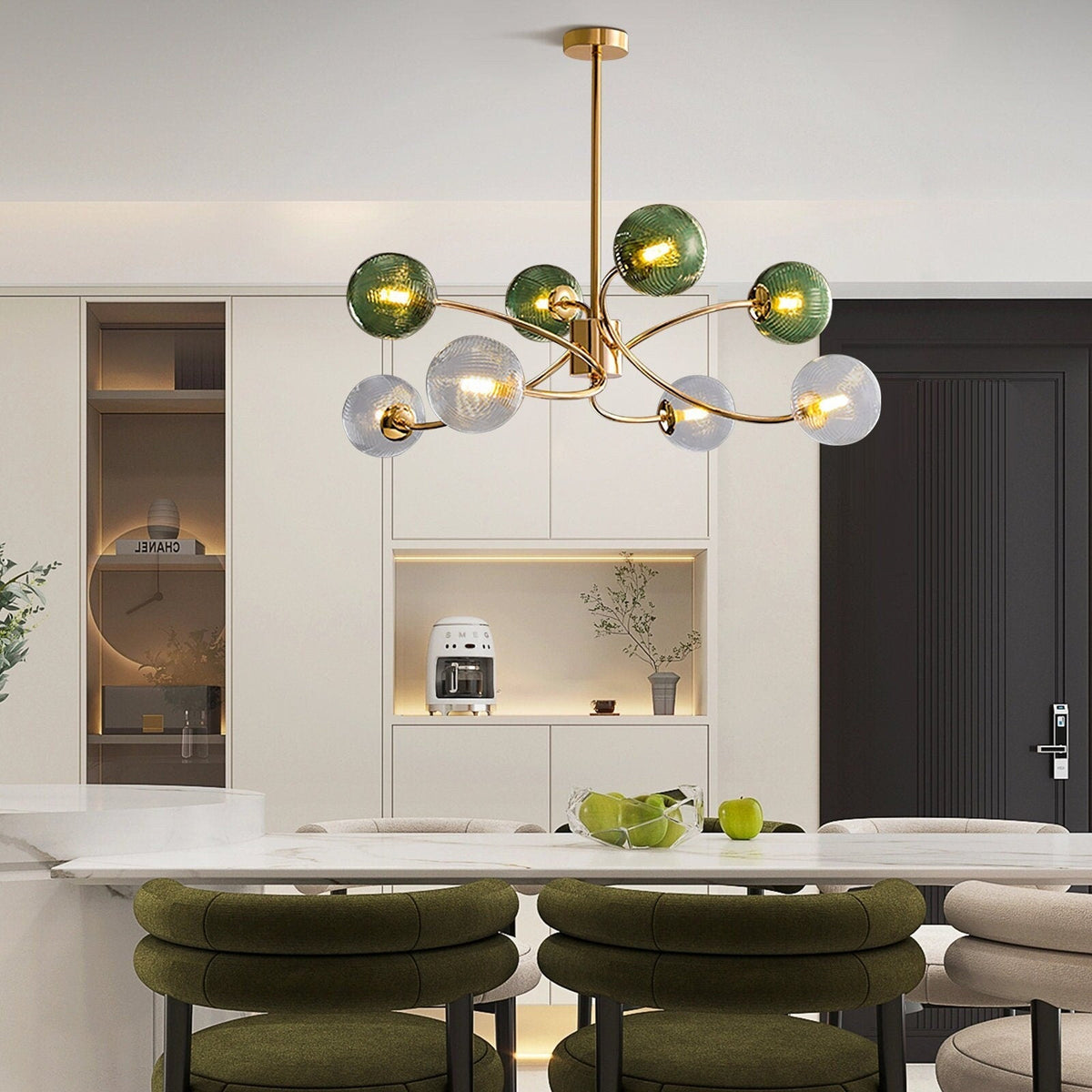 Glass Magic Bean Molecular Creative Branch Chandelier Main image