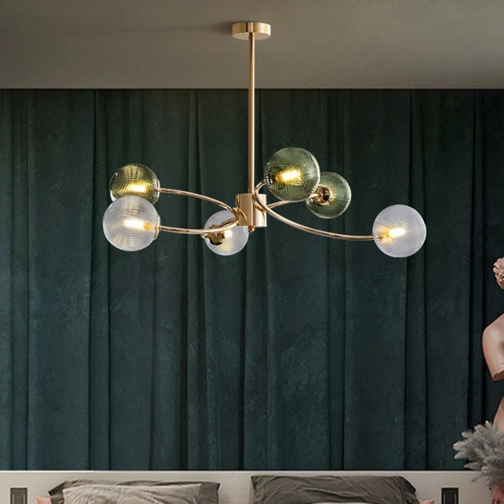 Glass Magic Bean Molecular Creative Branch Chandelier