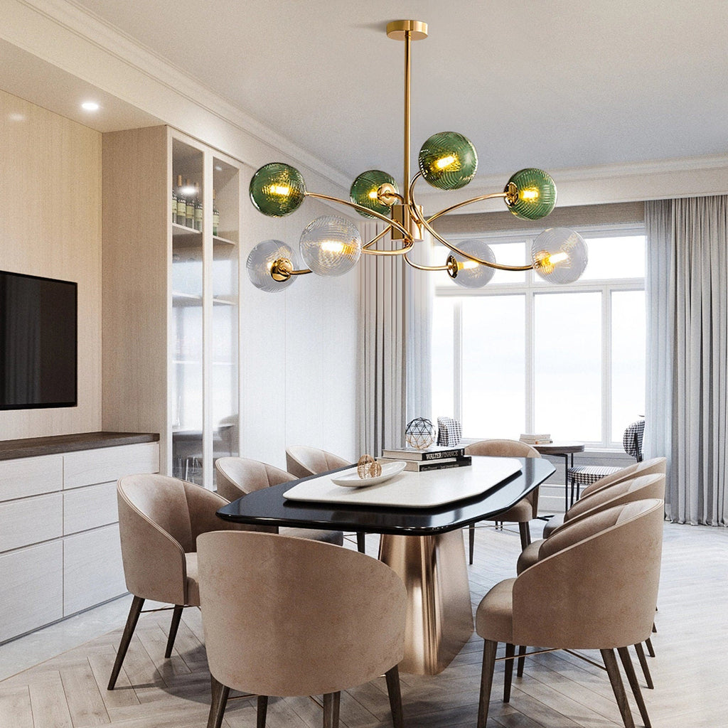 Glass Magic Bean Molecular Creative Branch Chandelier