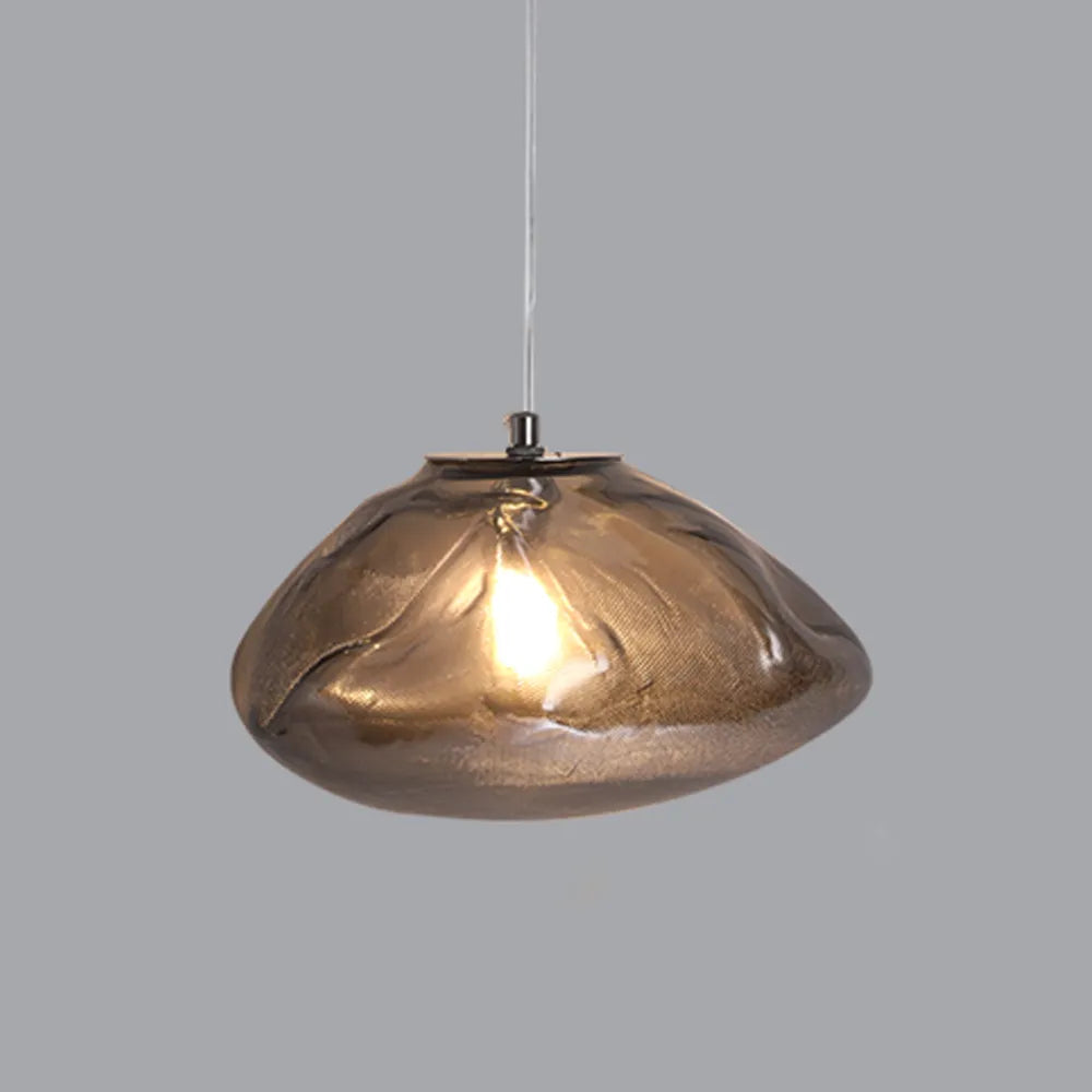 Glass Hanging Chandelier Large Loft Staircase Long Modern Ceiling Light