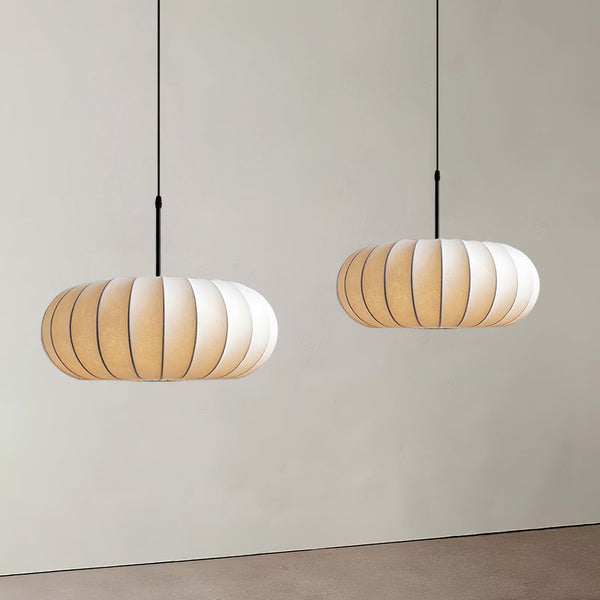 Medieval Style Silk Pendant Lamp Restaurant & Bedside Hanging Light