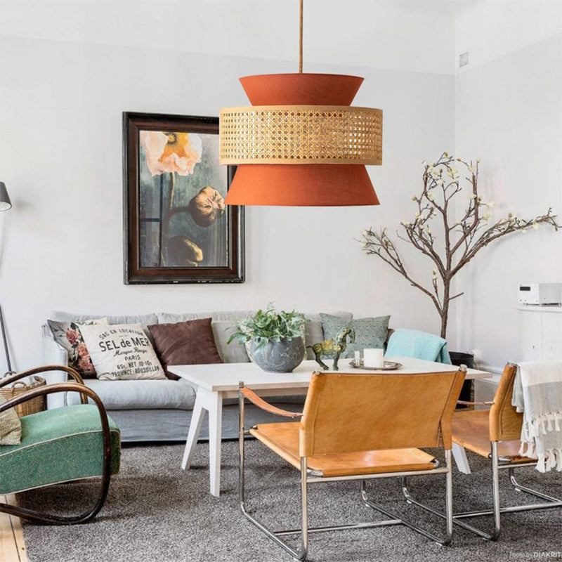 Vintage Creative LED Pendant Light Hand-Woven Chandelier Main image