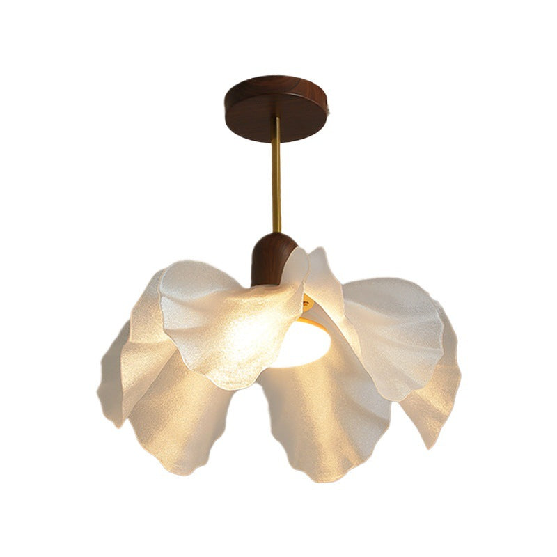 French Vintage Flower Pendant Light Floral Study & Bedroom Lamp
