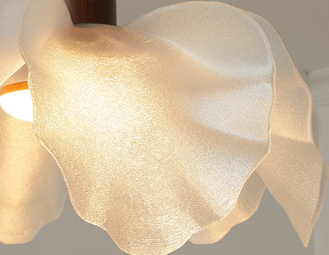 French Vintage Flower Pendant Light Floral Study & Bedroom Lamp