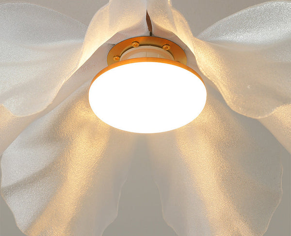 French Vintage Flower Pendant Light Floral Study & Bedroom Lamp