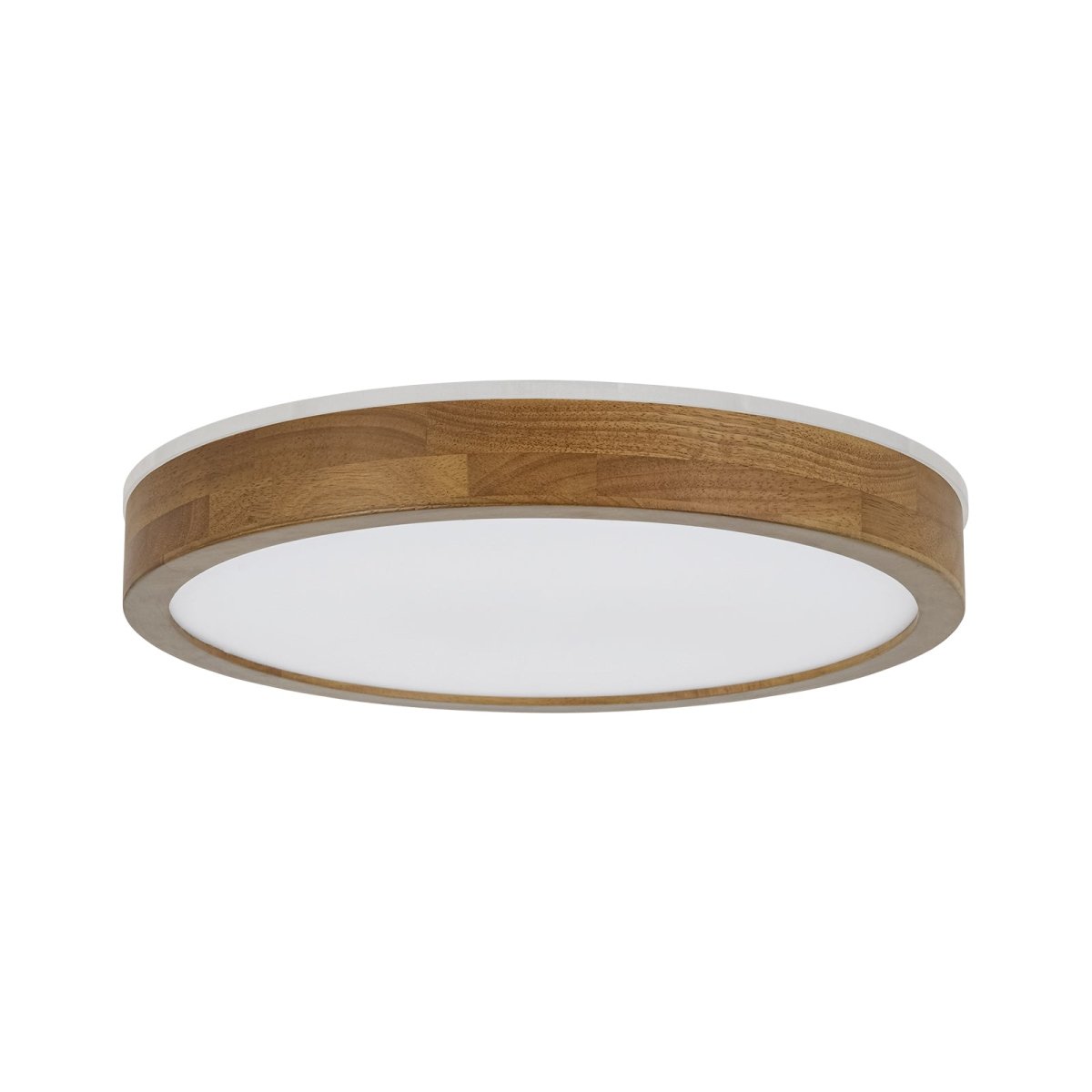 Scandinavian Wooden Round Dimmable LED Flush Mount