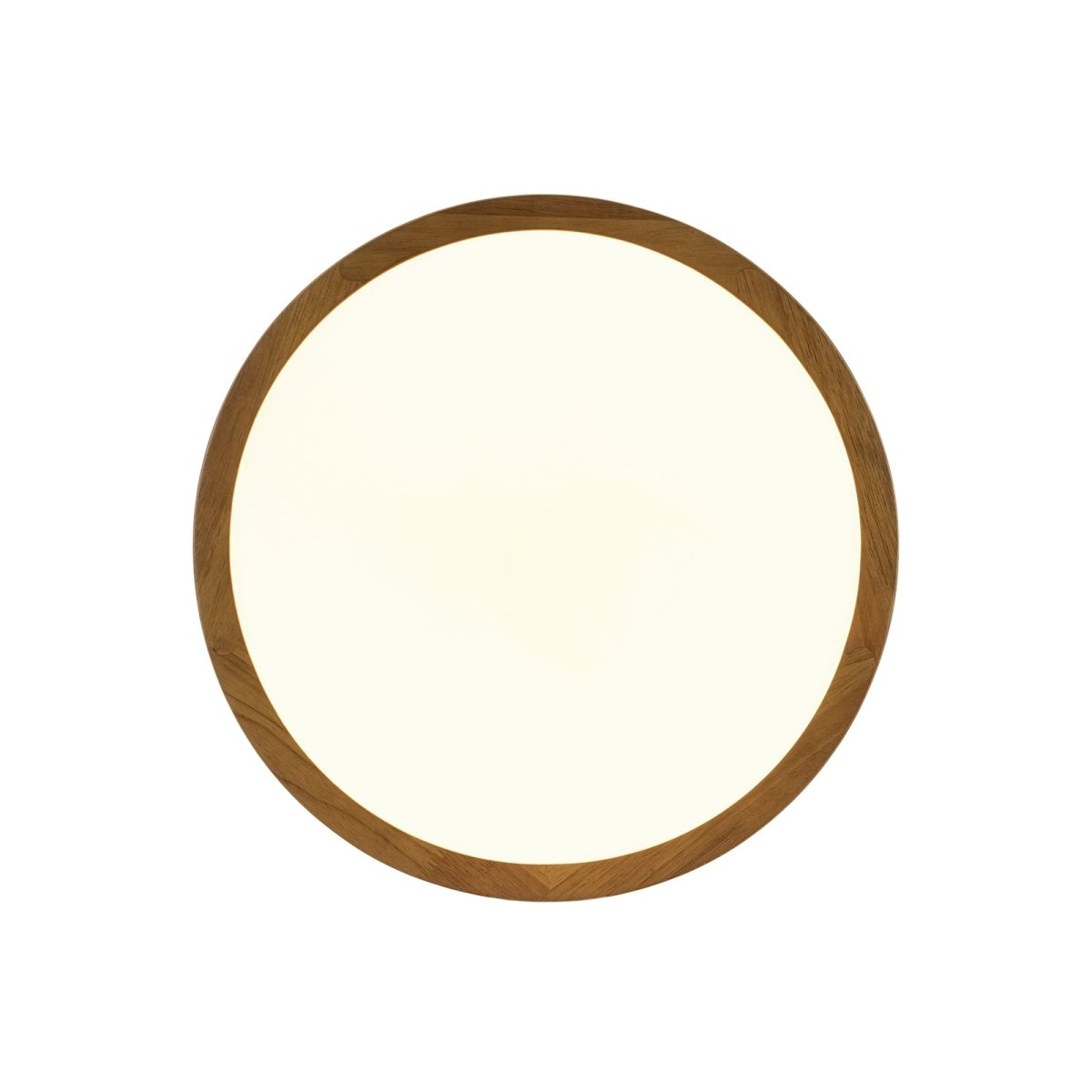 Scandinavian Wooden Round Dimmable LED Flush Mount