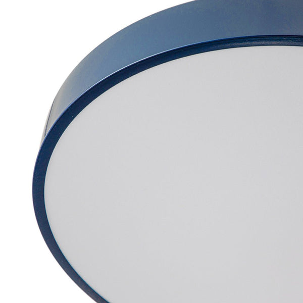Modern Minimalist LED Drum Semi Flush Mount