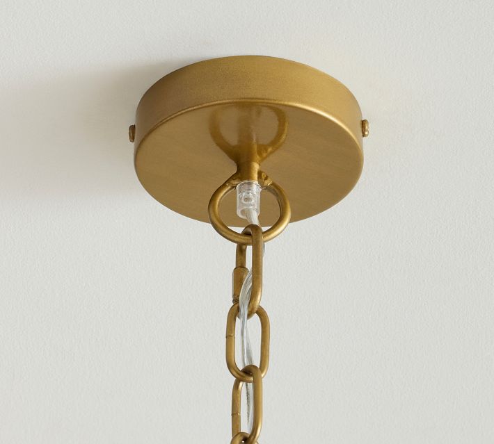 Bohemian Wood Beaded Chandelier Handwoven Pendant Light