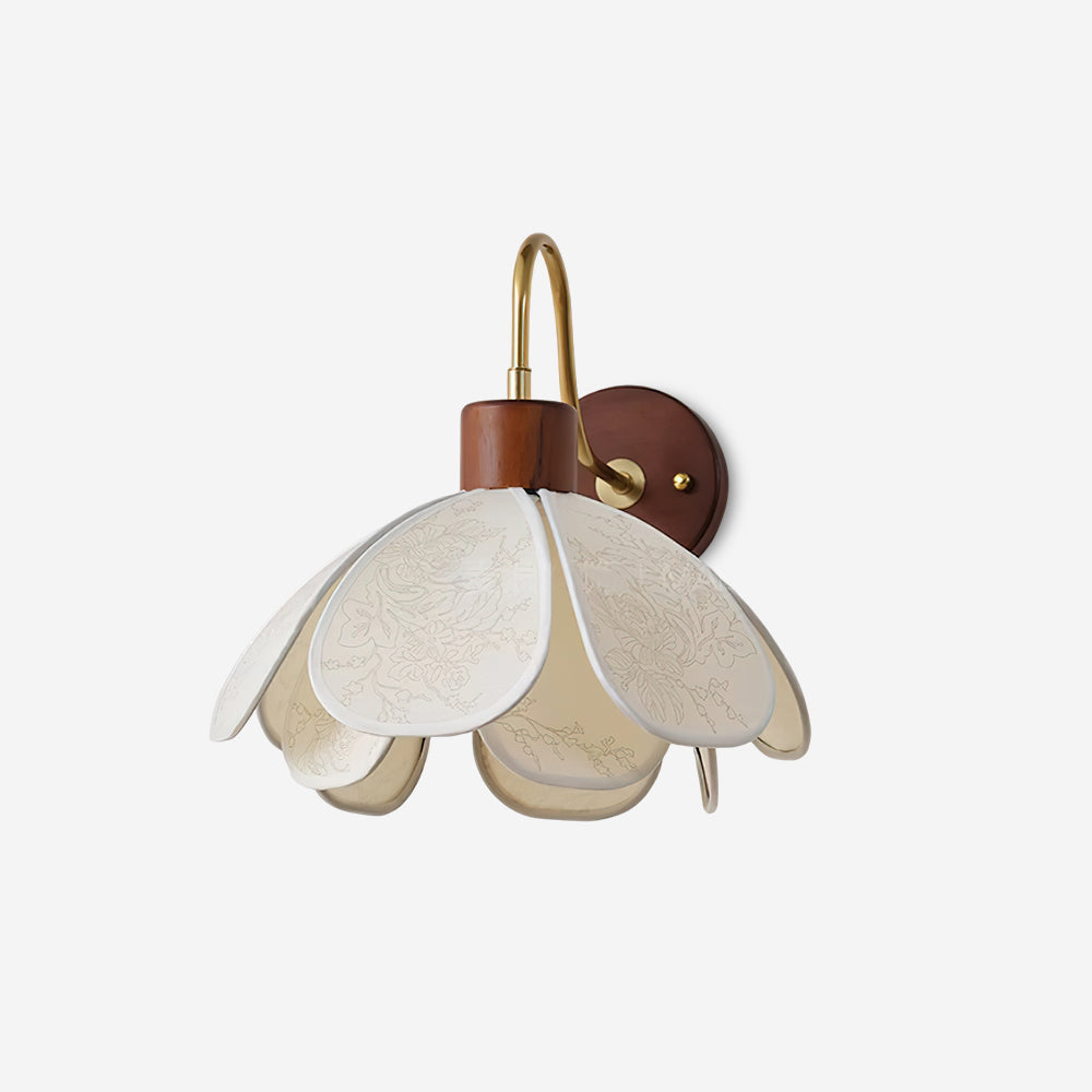 Petal-Inspired Artisan Wall Light Vintage Metal Sconce