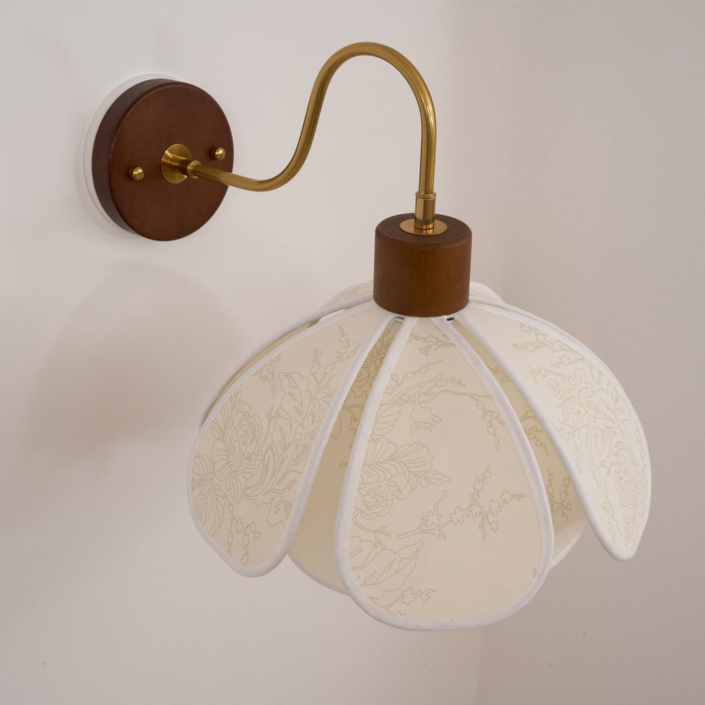 Petal-Inspired Artisan Wall Light Vintage Metal Sconce