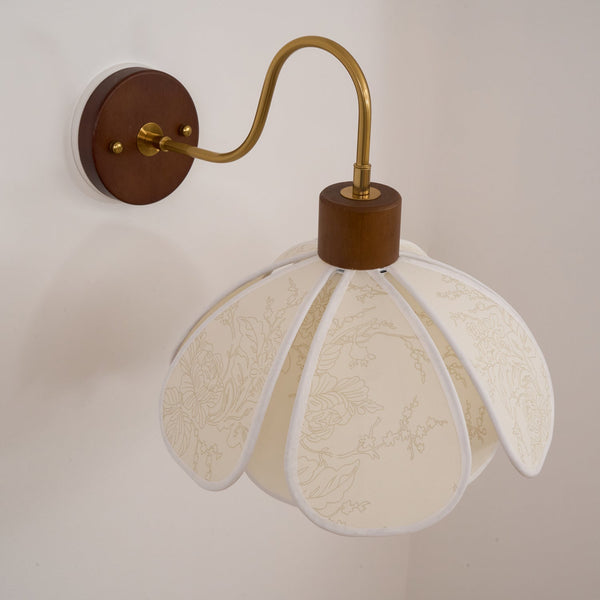 Petal-Inspired Artisan Wall Light Vintage Metal Sconce