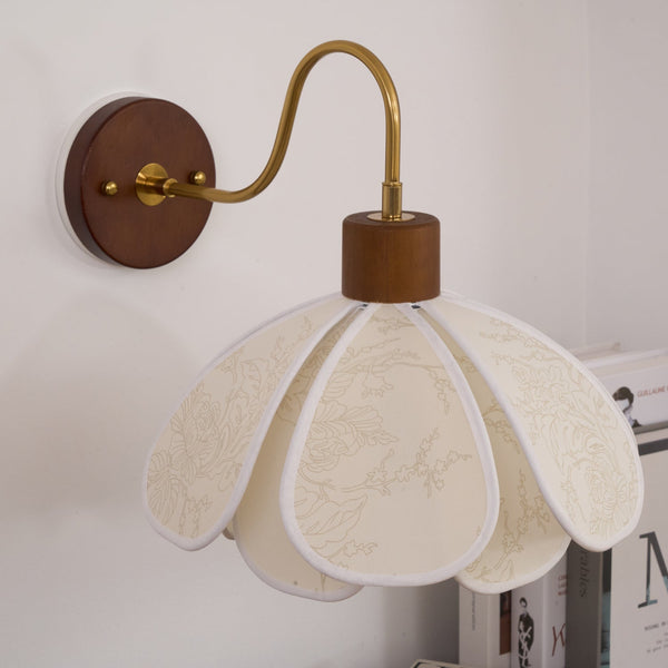 Petal-Inspired Artisan Wall Light Vintage Metal Sconce