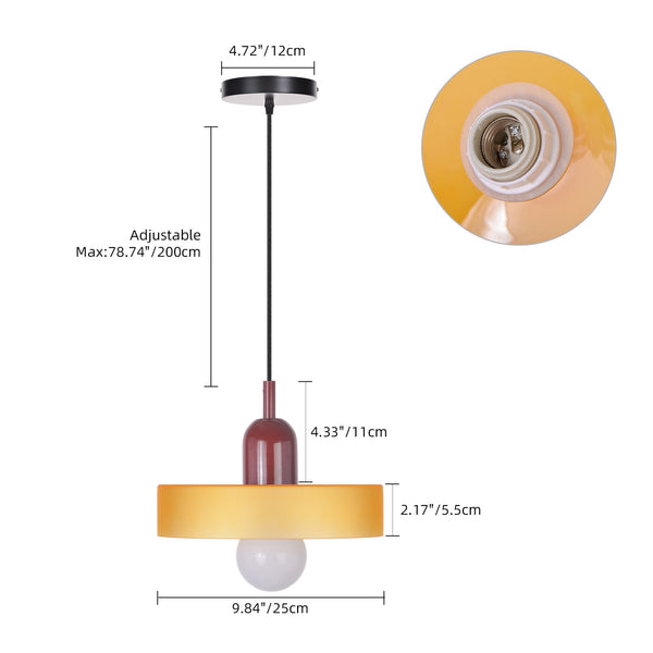 Modern Colorful Glass Pendant Light Vibrant Art-Glass Chandelier