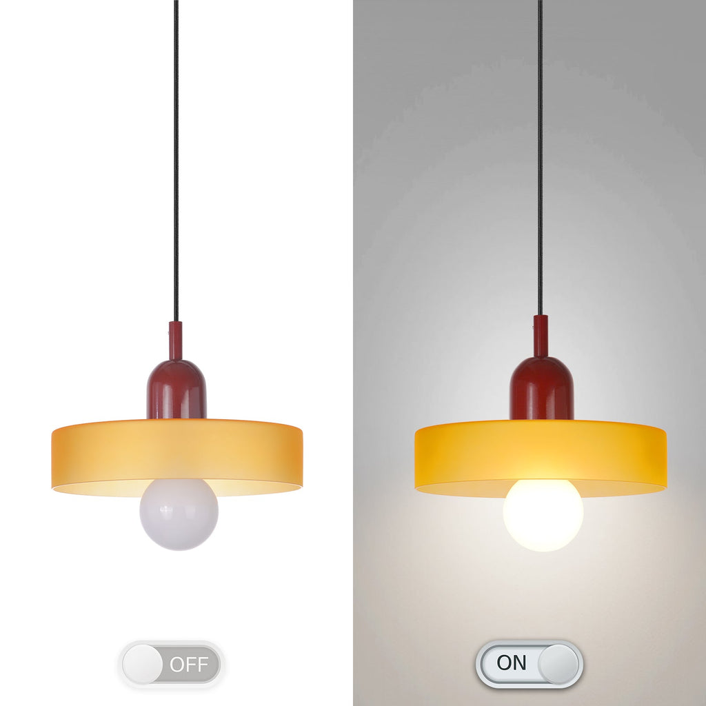 Modern Colorful Glass Pendant Light Vibrant Art-Glass Chandelier