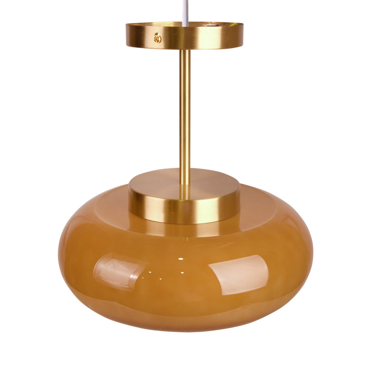 Nordic Yellow Glass Chandelier Kitchen Island Pendant Light