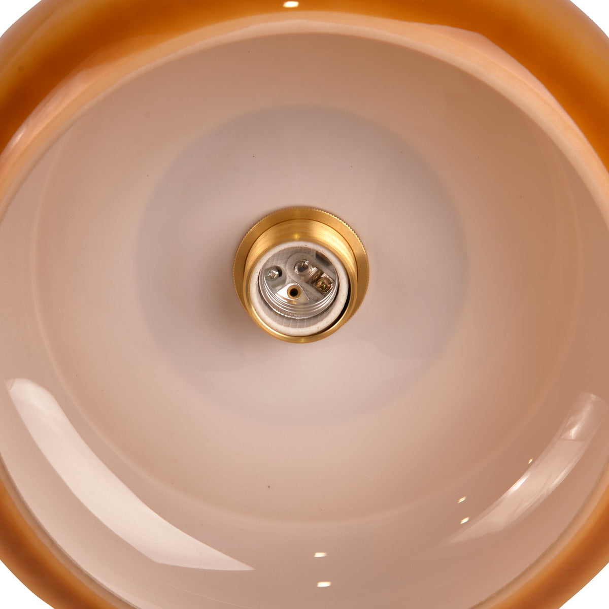 Nordic Yellow Glass Chandelier Kitchen Island Pendant Light