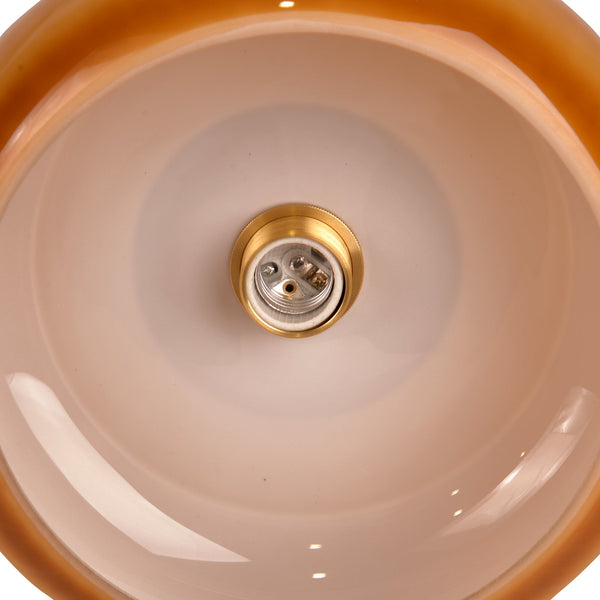 Nordic Yellow Glass Chandelier Kitchen Island Pendant Light