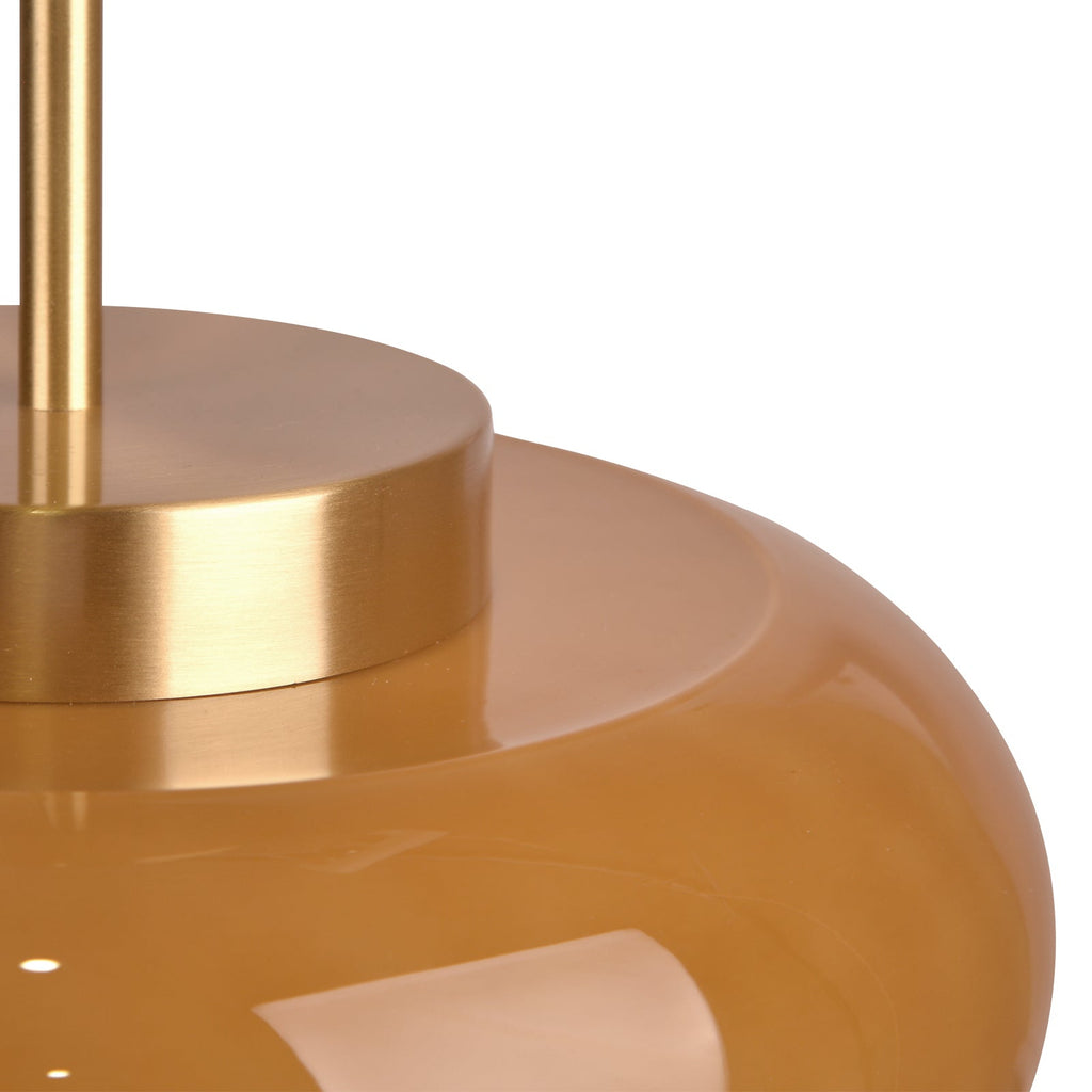 Nordic Yellow Glass Chandelier Kitchen Island Pendant Light
