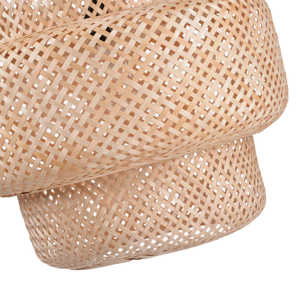 Creative Bamboo Pendant Light Woven Wicker Lampshade Chandelier
