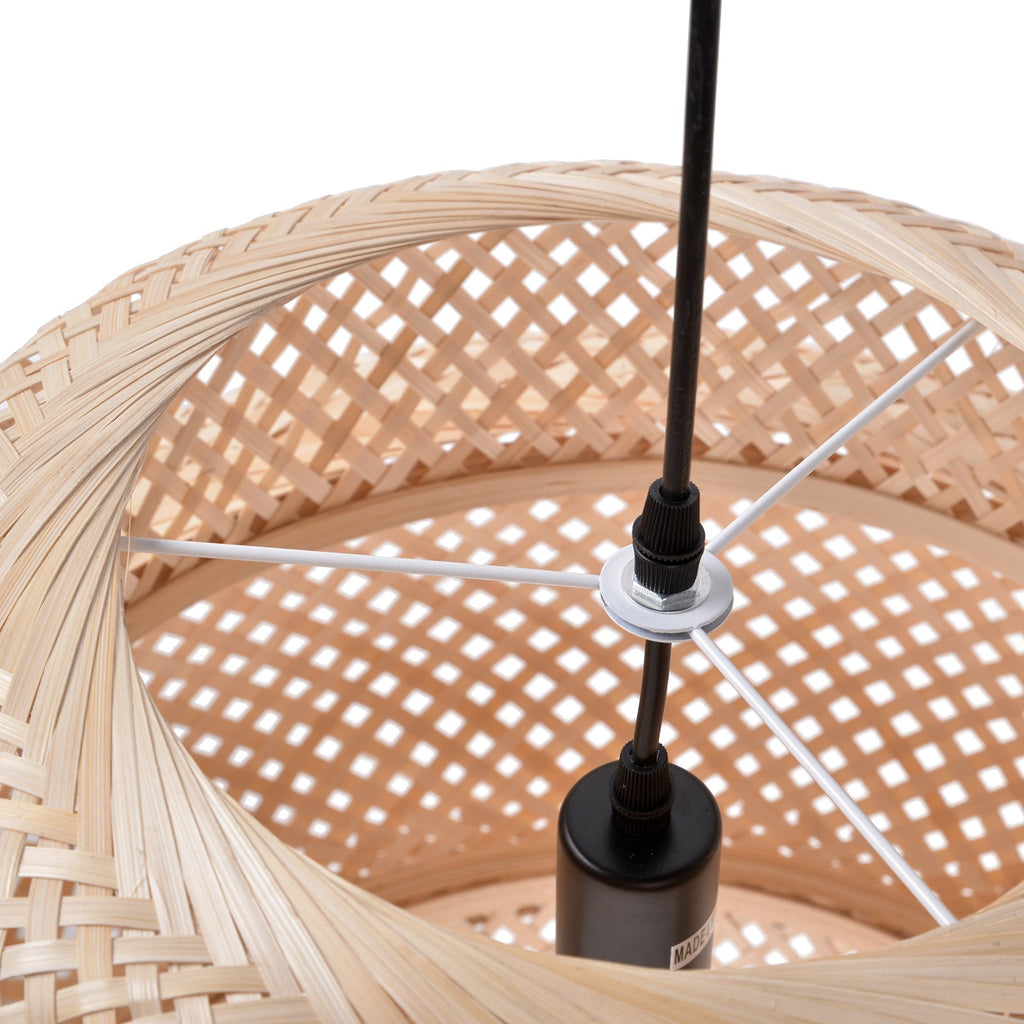 Creative Bamboo Pendant Light Woven Wicker Lampshade Chandelier