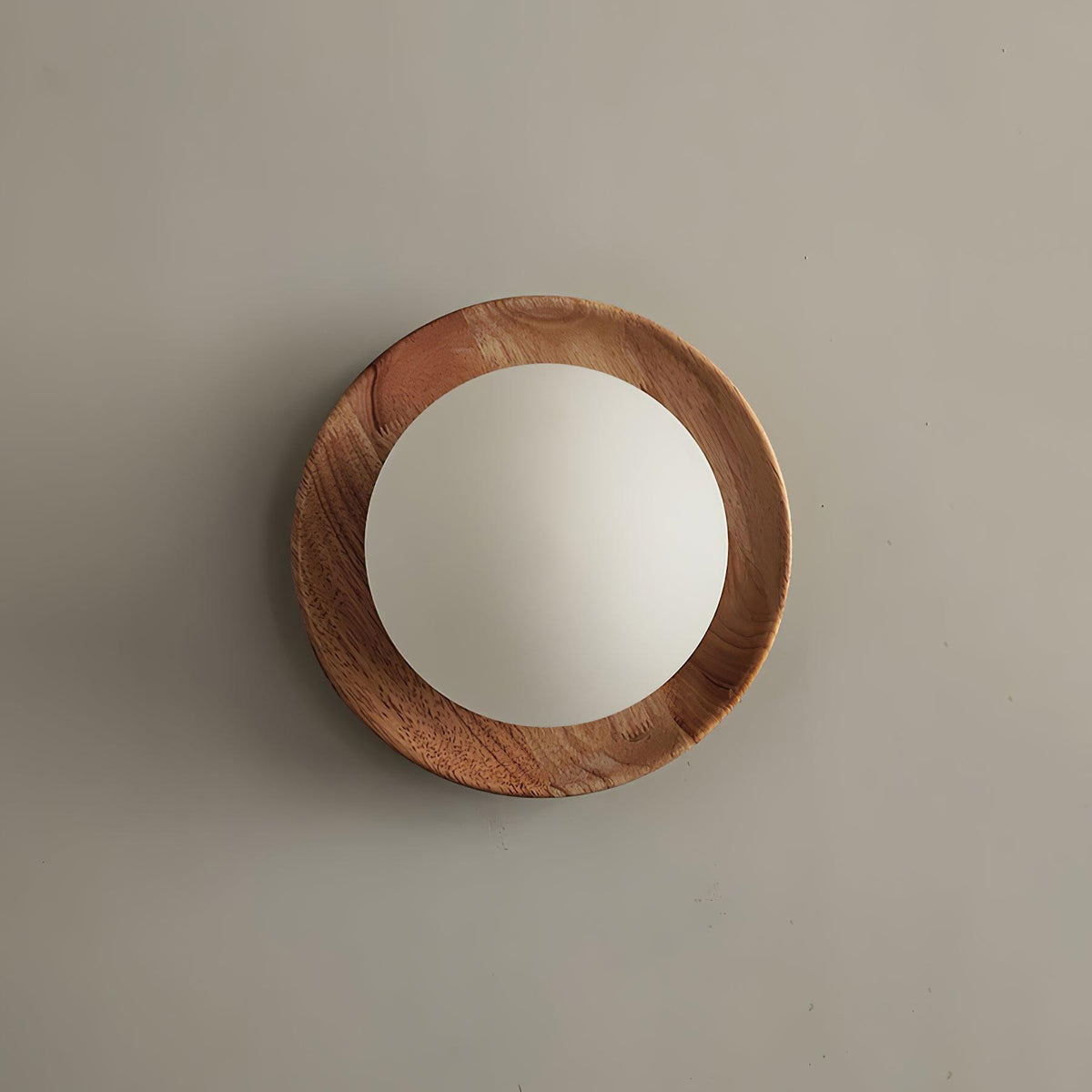Tablet Wood & Globe Wall Lamp Modern Wooden Wall Sconce