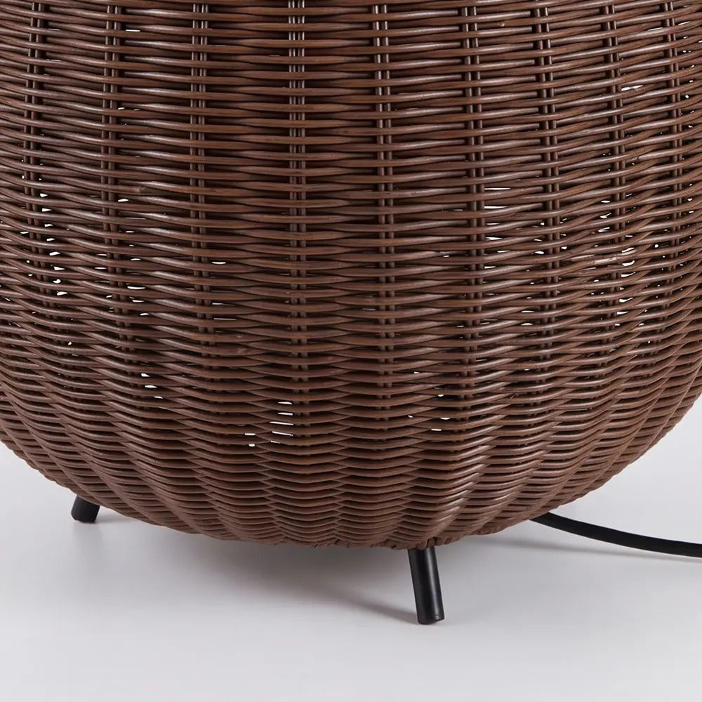Outdoor Waterproof Rattan Lawn Floor Lamp Villa Courtyard Light
