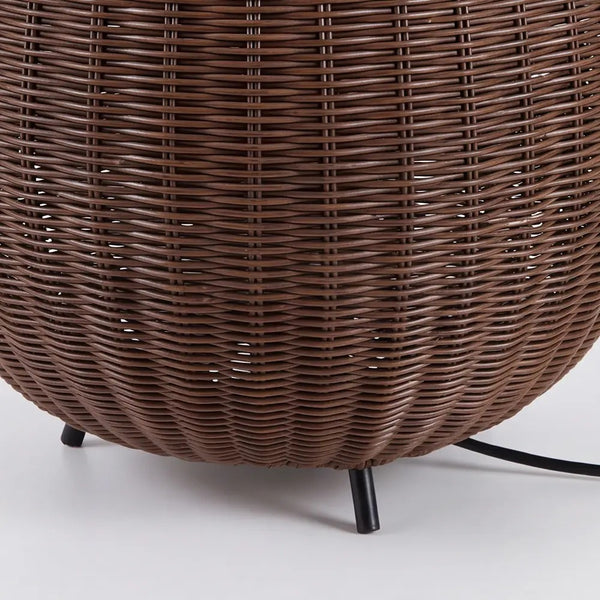 Outdoor Waterproof Rattan Lawn Floor Lamp Villa Courtyard Light