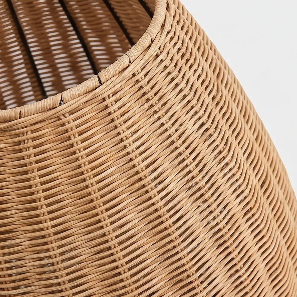 Outdoor Waterproof Rattan Lawn Floor Lamp Villa Courtyard Light
