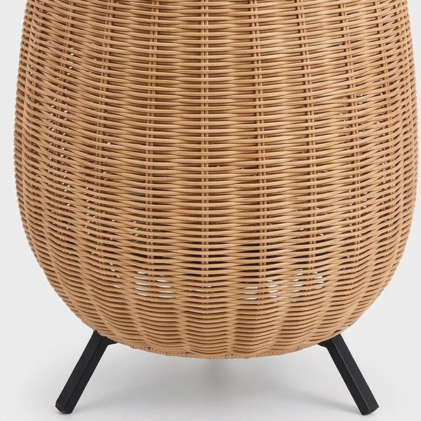 Outdoor Waterproof Rattan Lawn Floor Lamp Villa Courtyard Light