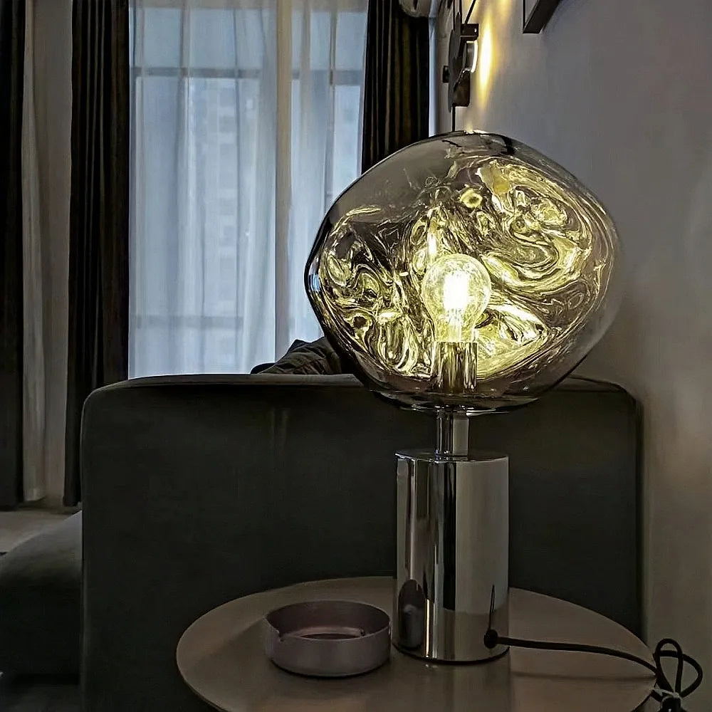 Nordic Lava Table Lamp Creative Irregular Bedside Light